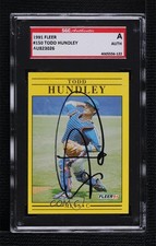 SGC Authentic 1991 Fleer Todd Hundley #150 Authentic Auto 0mc3