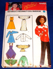 1970s BUTTERICK PATTERN 6664 MARIE OSMOND 29.2cm TO 31cm DOLLS CLOTHES UNCUT