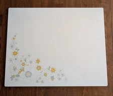 Vtg Corningware Floral Bouquet 20" X 16"  X-Large Counter Saver Cutting Board