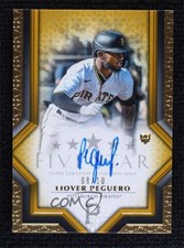 2023 Topps Five Star Auto Gold 8/10 Liover Peguero #FSA-LP Auto 11o2