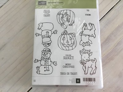 Stampin' up! Seasonal Chums Used 8 pieces
