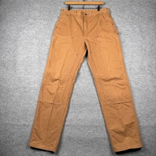 Vintage Carhartt Pants Mens 34x36 Brown B136 BRN Double Knee Canvas Workwear