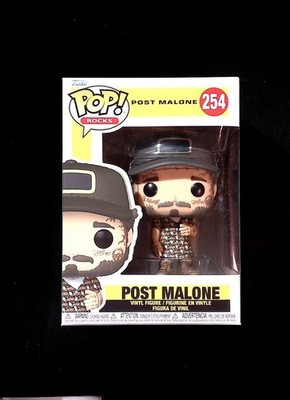 Post Malone Funko Pop! 254 Rocks Sunflower Rockstar Rap Hip Hop in Protector