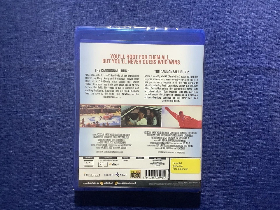 The Cannonball Run 1 + 2 (Blu-Ray) Burt Reynolds - Brand New Sealed Region Free - Image 2 of 2