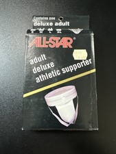 VTG All-Star Deluxe Athletic Supporter Jock Strap Mens S 28  -32  80s K210 NOS