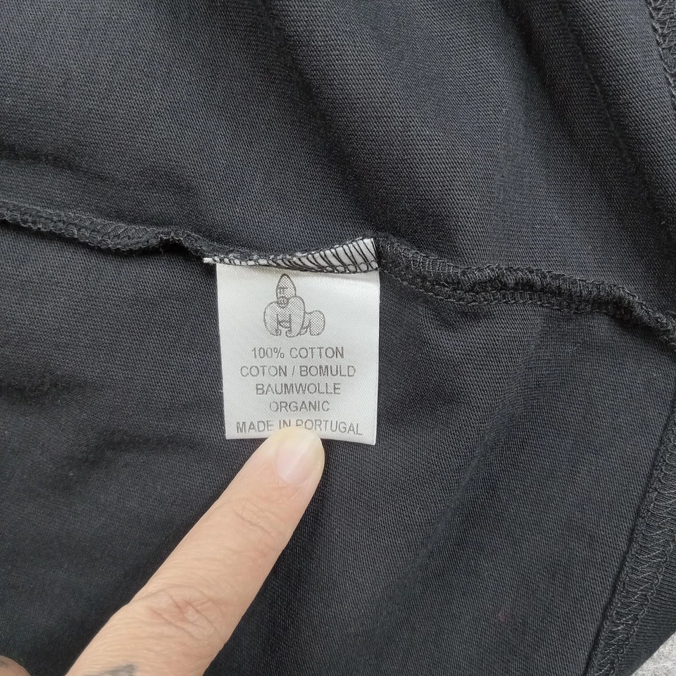 Camisa para Hombres Marca The Gorilla 2XL Negra Algodón Orgánico Bolsillo Cuello Redondo Gráfico Foto 3 de 4