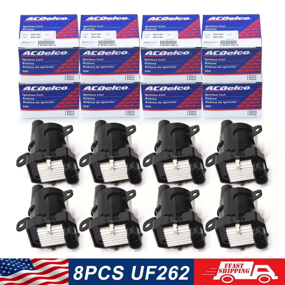 8PCS OEM Ignition Coils For Chevrolet G/M 5.3L 6.0L 4.8L BSC1251 D585 UF262 NEW! - Image 3 of 4