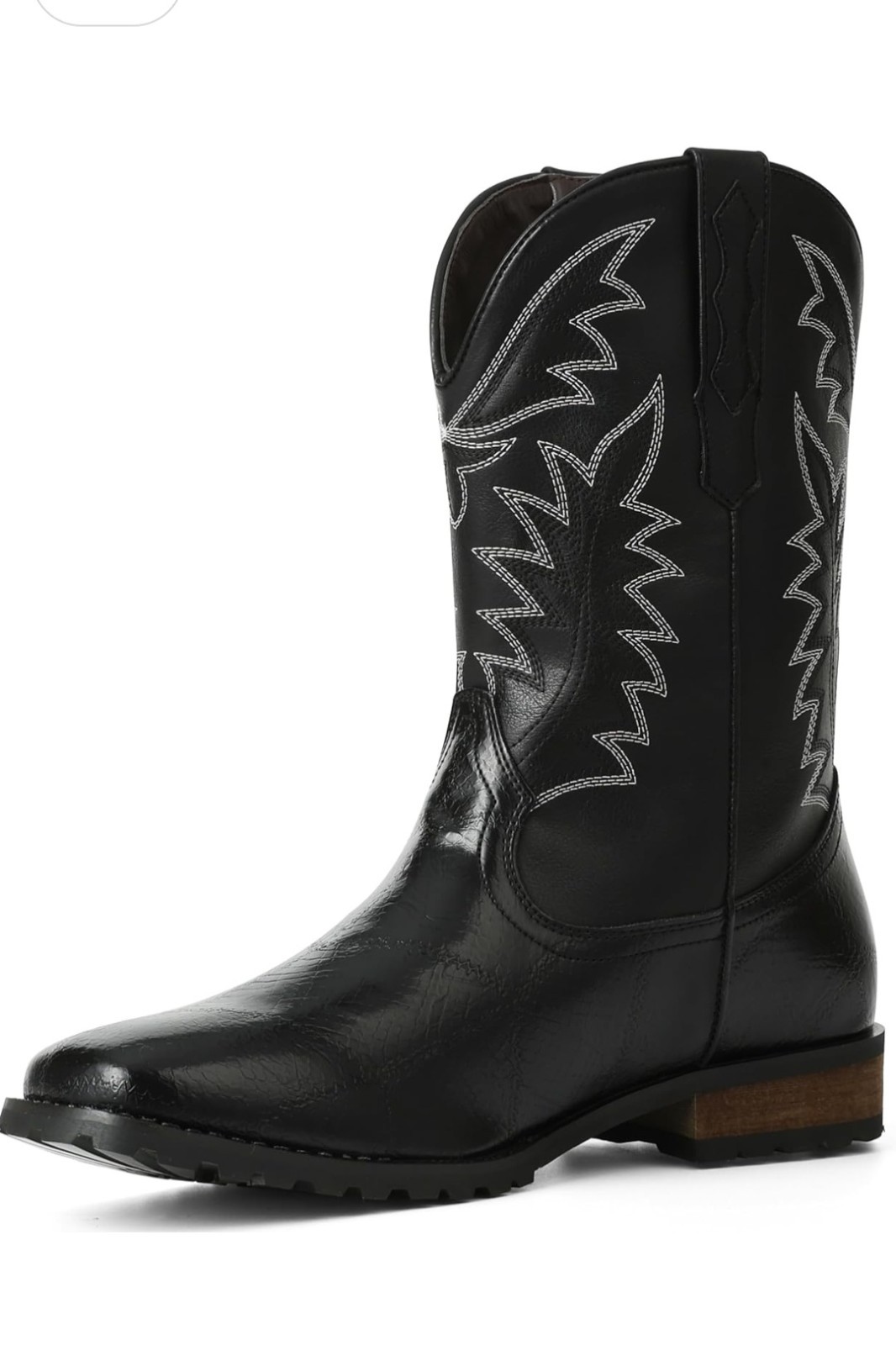 Mens Black Cowboy Boots size 10 New