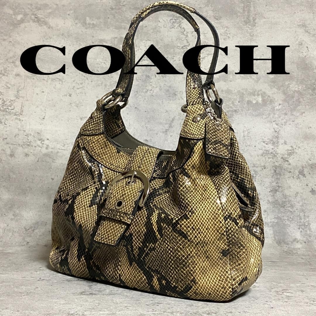 Presence COACH python pattern shoulder bag F17419… - image 1