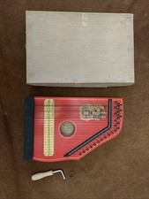 Musima. Vintage children's zither. East Germany. Tuning Wrench, Plectrum  Box.