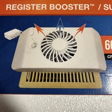 Suncourt HC600 Equalizer EZ8 HVAC A/C + Heat Register Vent Booster Fan