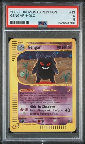 2002 Pokemon Expedition 13 Gengar Holo PSA 5 152653766
