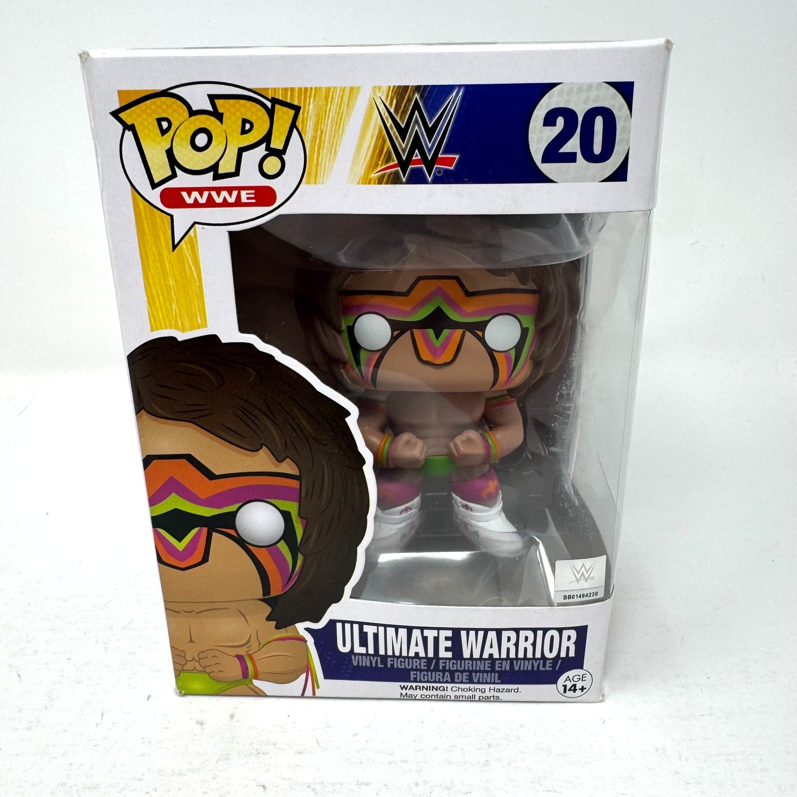 Funko Pop! Wwe #20 Ultimate Warrior Jim Hellwig Caja Bóveda Dañada Ver Fotos