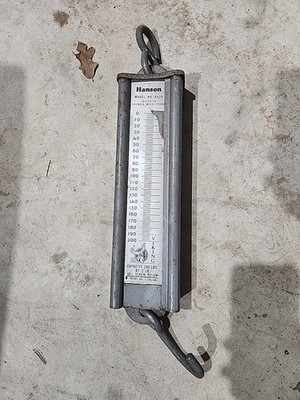Vintage Hanson Scale  The Viking  200 Lbs Scale Model #8920, Silver Working