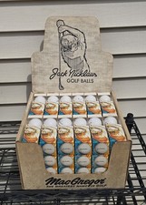 JACK NICKLAUS VINTAGE 1979 FULL DISPLAY CASE 48 - 3 PACKS MacGregor Golf Balls