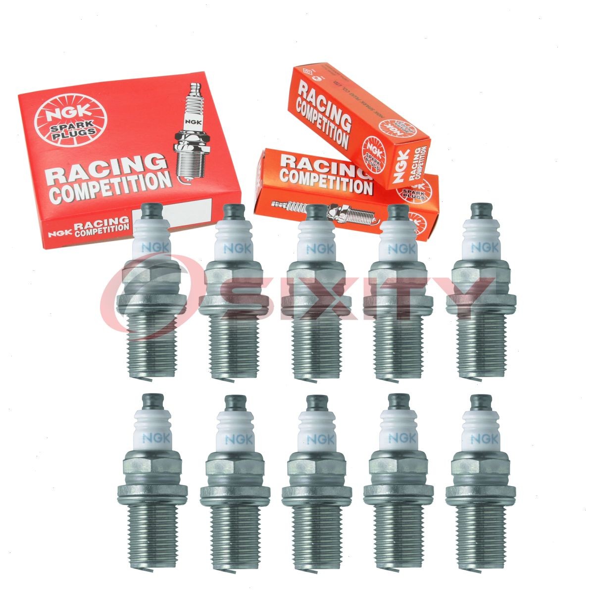 10 pc NGK 4985 R7282-105 Racing Spark Plugs for IWM01-32 94703-00332 vv