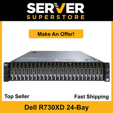 Dell PowerEdge R730XD Server 2x E5-2650 V4 24 Cores H730 128GB RAM 1TB SSD