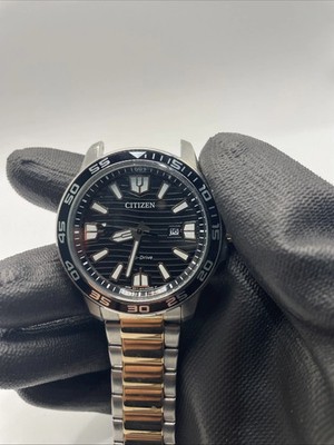 Citizen Eco-Drive Men's Watch AW1706-52E Black Dial Two-Tone