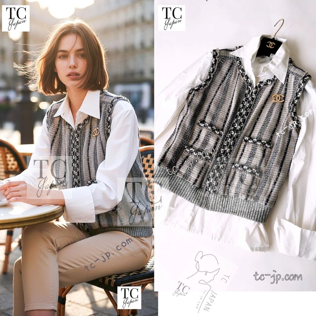 CHANEL Blue Vests for Women for sale | eBay