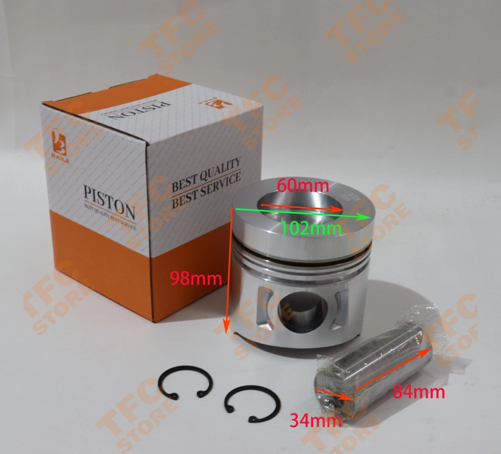 S6K S6KT Overhaul Rebuild Kit + Crankshaft+Connecting Rods for Mitsubishi Engine