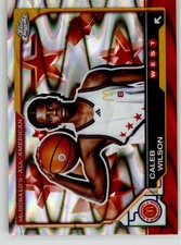 Caleb Wilson 2025 Topps Chrome McDonald's All American RayWave 48 North Carolina
