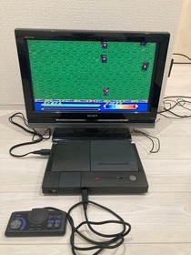 NEC PC Engine Duo console adapter and controller with box Used Working