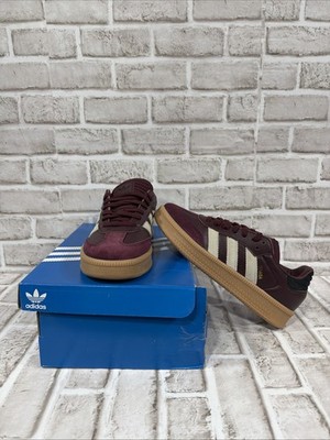 Adidas Men's Samba XLG Originals Maroon Wonder Beige Sneakers JQ2388 Sz 9 New