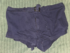 Men's VTG 1950s Maple Blue Basketball / Athletic Shorts Sz 36 50s