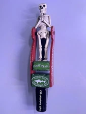 Dogfish Head Namaste swivel Beer Tap Handle Skeleton Head Craft Brew Rare