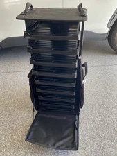 Crop In Style P3 Rolling Tote Craft Organizer 9 Tray Case (Broken Latches)