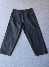 Levi's Jeans Women's Wide Cropped Legs Button Up Dark Wash High Rise 32 x 22.5