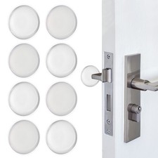 8Pcs 3.1" Door Stoppers for Wall Protector Silicone Door Knob Bumpers Clear