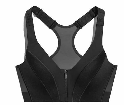 Ivy Park Sports Bra Womens Extra Small Adidas Support Front Zip Black  GT8998 New