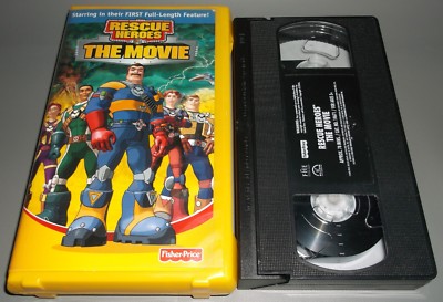 Fisher Price Rescue Heroes The Movie Full Length Feature CGI Animation VHS 2003