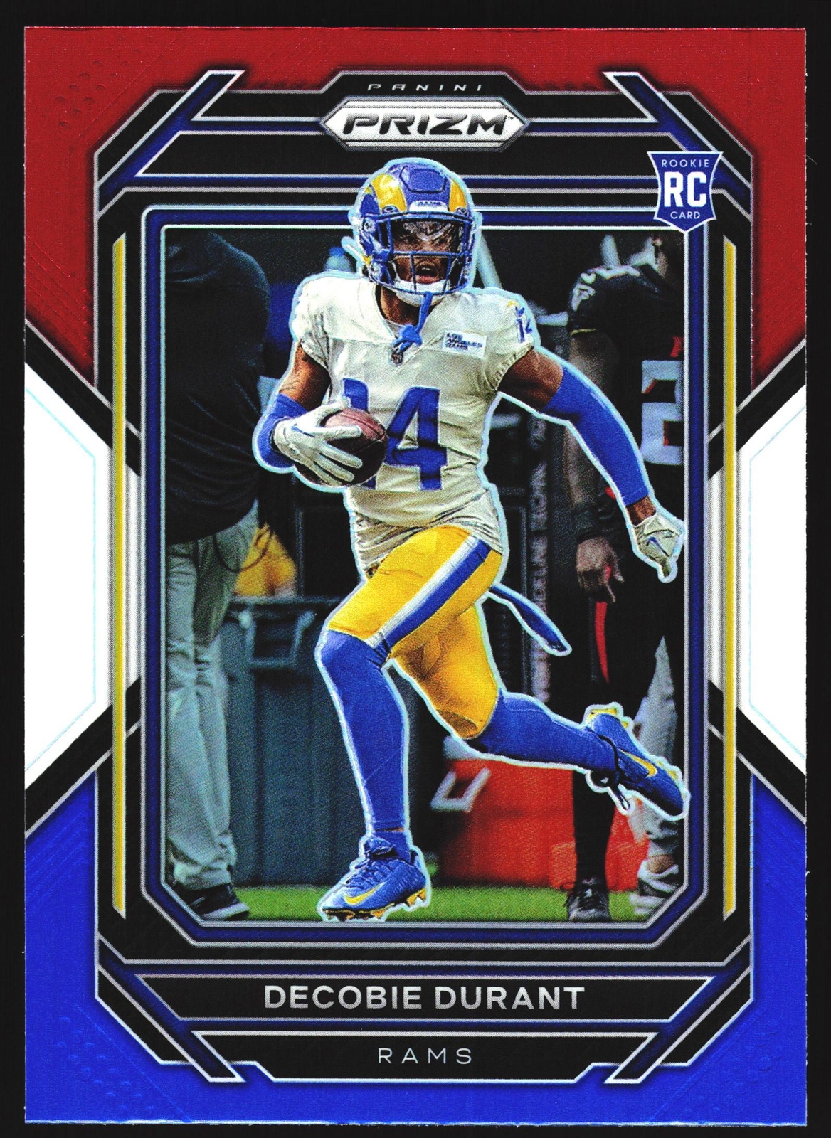 Decobie Durant Rookie 2022 Panini Prizm Red White Blue Prizm RC Los Angeles Rams