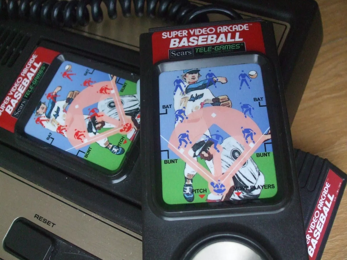 NEW SEARS SUPER VIDEO ARCADE BASEBALL CUSTOM OVERLAYS