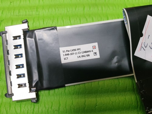 CAVO A NASTRO PIATTO DALLA SCHEDA TCON LVDS ALLA SCHEDA PRINCIPALE PER TV SONY KDL-50W829B - Foto 3 di 3