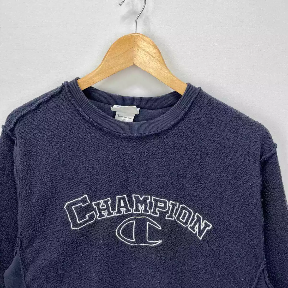 Vintage Champion Reverse Weave Inside Out Sweatshirt Small | eBay