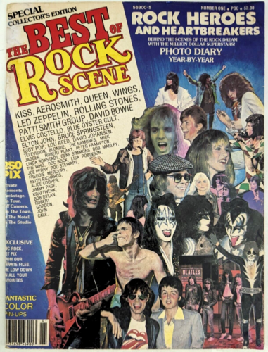 Best Of Rock Scene Magazine July 1978 KISS, Queen, Led Zeppelin, Aerosmith, BOC - Afbeelding 1 van 22