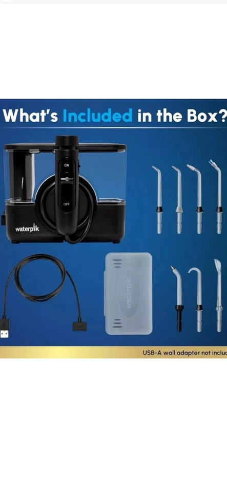 Waterpik ION Professional Water Flosser Rechargeable & Portable WF-12 Black  - Image 4 of 4