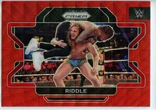 2022 Panini Prizm WWE Wrestling RUBY WAVE Parallel #20 Riddle - Raw
