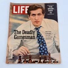 Vtg Life Magazine November 12 1971 Bobby Fischer The Deadly Gamesman