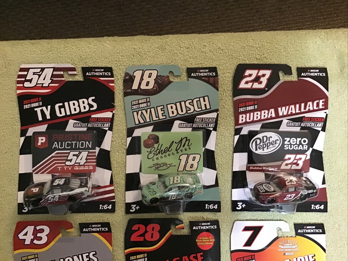 2021 NASCAR Authentics Wave 11 Complete Set 1/64 Scale