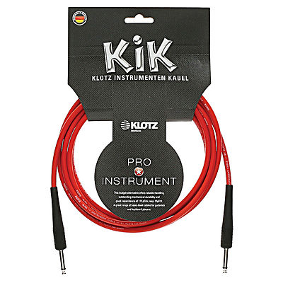 Klotz KIK 10ft GUITAR Insturment Cord Cable RED  made in Germany
