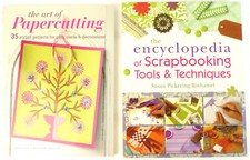 2 Crafting Books: Art Of Papercutting; Encyclopedia Scrapbooking Tools  Techniq