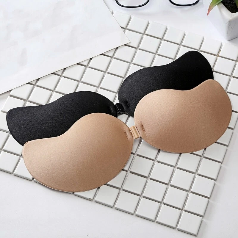 Silikon Klebe BH Bra Push-up trägerlos rückenfrei Selbstklebend A B C D CURVES - Bild 2 von 2