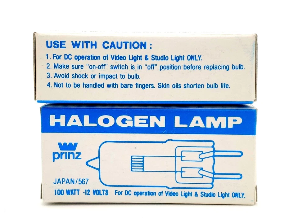FCR 12V 100 watt Video Light - Projection Bulb 2 Bulbs Prinz - Image 4 of 4