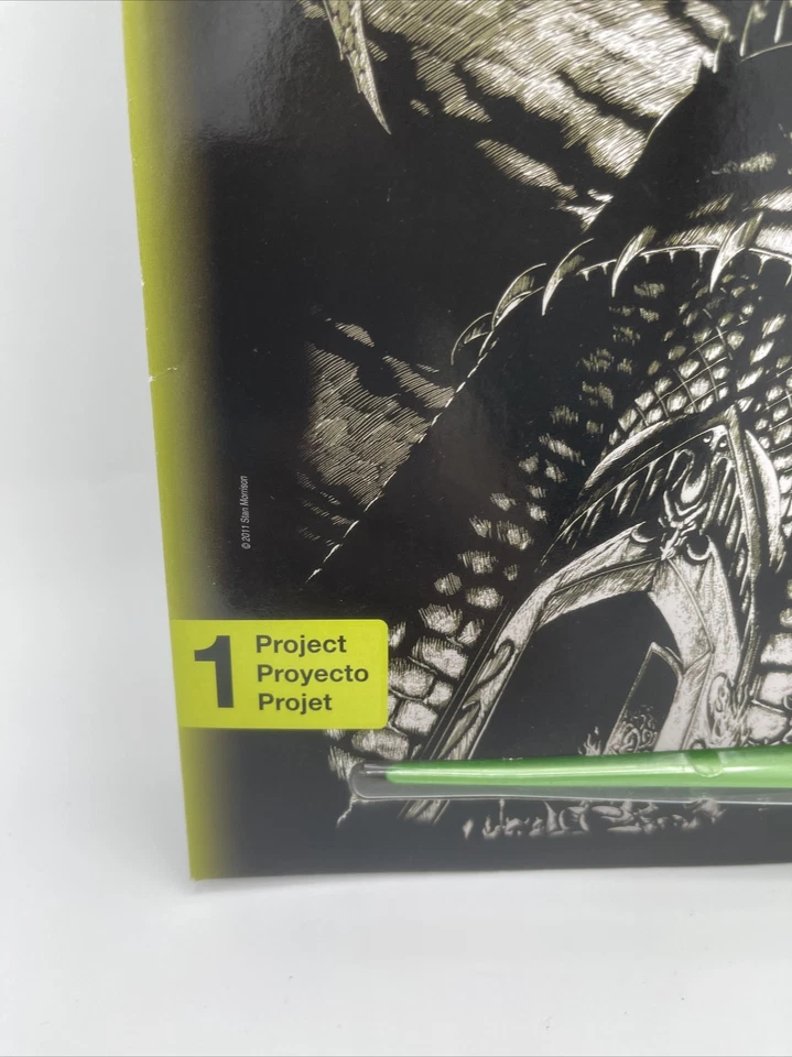 Dragon Tower Engraving Art Kit Royal & Langnickel  Silver Foil 2011 NIB Gift - image 4 of 4