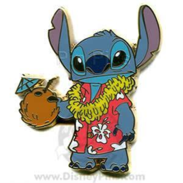 Disney Pin Pin 56185 Aloha! Stitch Hawaiian shirt coconut eBay