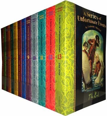 A Series of Unfortunate Events Series Lemony Snicket 13 Books Collection Set NEW